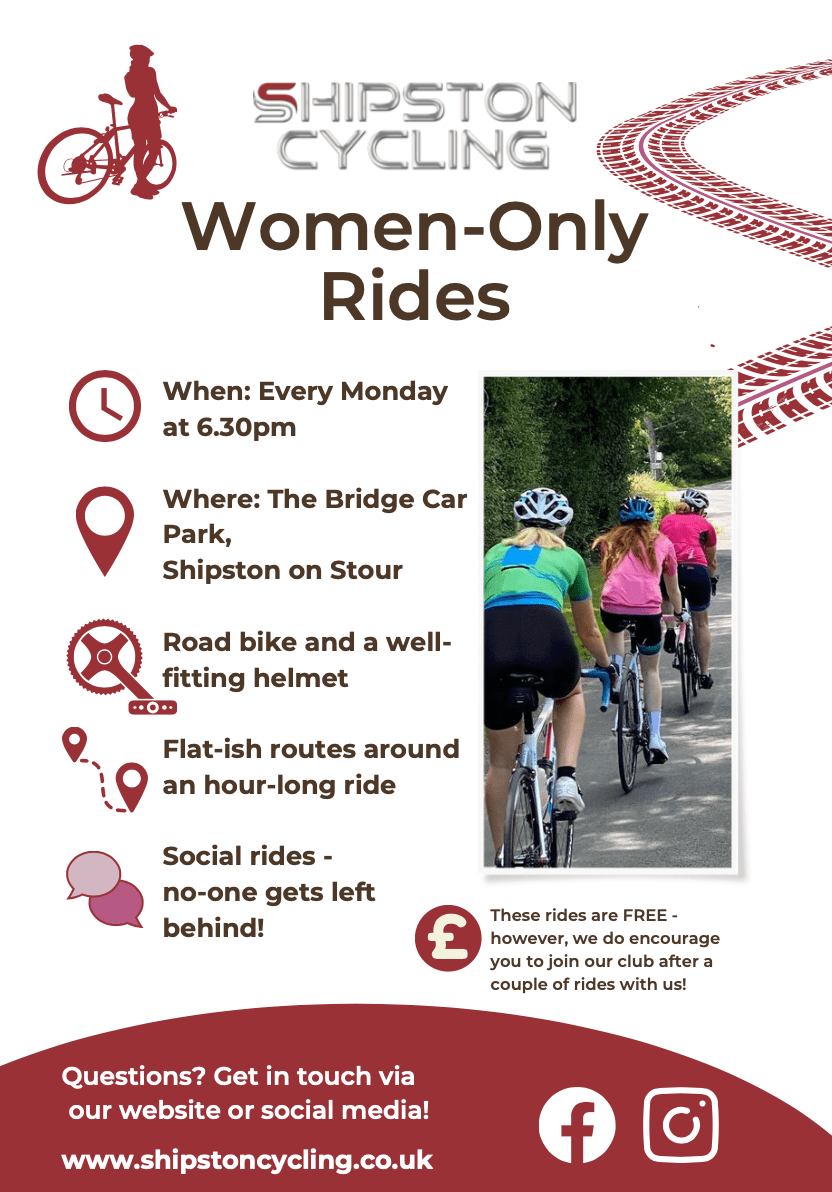 Women only Rides (ladies rides) Shipston Cycling